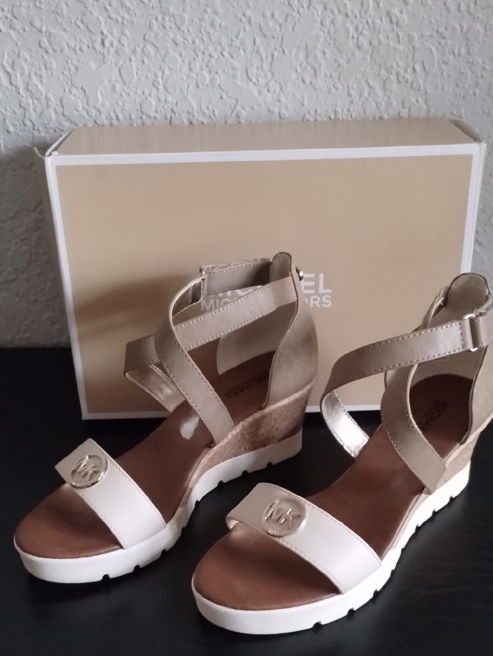 Michael Kors Wedge Sandals Women's Girls Sz 3 34 Euro